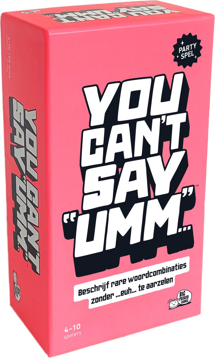 You Can't Say Umm - Nederlandstalig Kaartspel - Partyspel